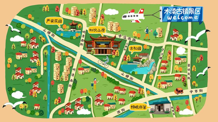 庐山手绘地图：一机在手，智慧景区游览无忧